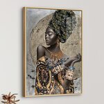 Wall Art Manufacturer - OEM/ODM Custom African Women's Portrait Retro Murals