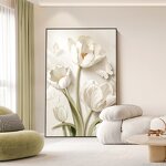 Decorative Painting Manufacturer - OEM/ODM Custom Floral Relief Hanging Mural