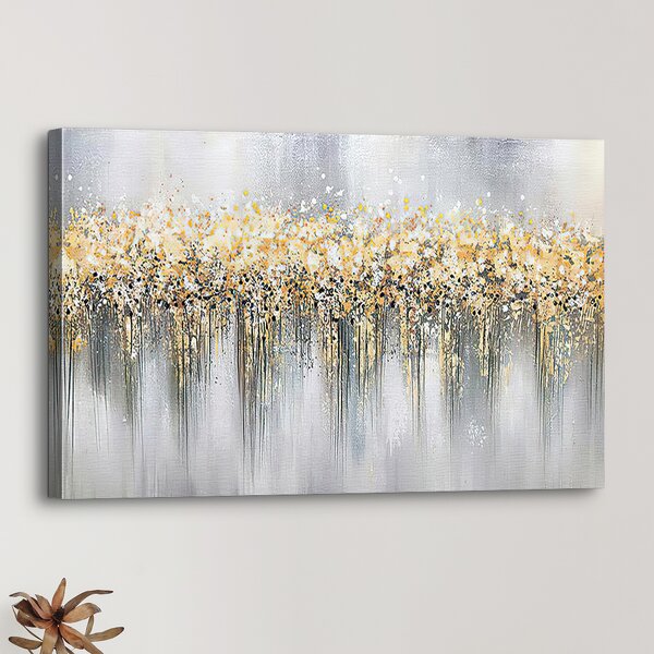 Oil Painting Manufacturer - OEM/ODM Custom Large Gold Mural Abstract Wall Art