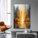 Oil Painting Manufacturer - OEM/ODM Custom High-Quality Gold Foil Abstract Canvas