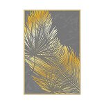 Crystal Porcelain Mural Manufacturer - OEM/ODM Custom Feathers Leaves Set Home Decor