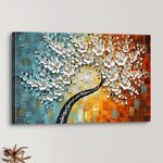 Oil Painting Manufacturer - OEM/ODM Custom Hand-Painted Flower Canvas Wall Art