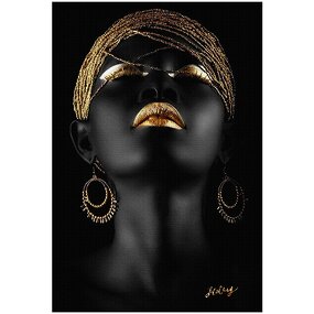 Art Painting Manufacturer - OEM/ODM Custom African Nude Woman Metal Frame Painting