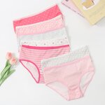 Girls' Underwear Supplier - Wholesale Striped Polyester Cotton