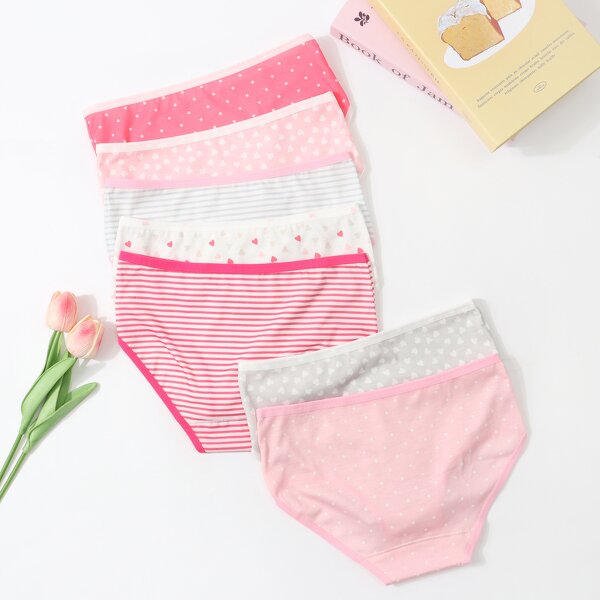 Girls' Underwear Supplier - Wholesale Striped Polyester Cotton
