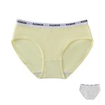 Girls Panties Factory - Chic Mid-Waist Solid Color OEM