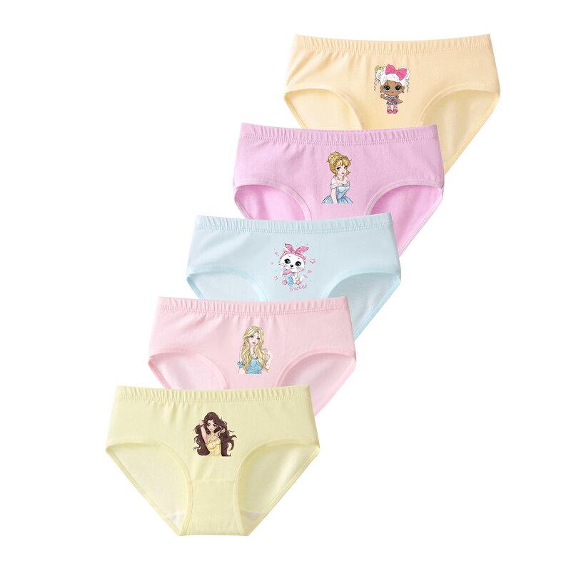 Girls Cotton Briefs Manufacturer - Wholesale Printed Cartoon OEM