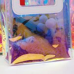 PVC Handbag Manufacturer - OEM/ODM Custom White Handle Laser Shopping Bag