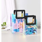 PVC Handbag Manufacturer - OEM/ODM Custom White Handle Laser Shopping Bag