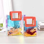 PVC Handbag Manufacturer - OEM/ODM Custom White Handle Laser Shopping Bag