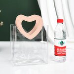 PVC Makeup Pouch Manufacturer - OEM/ODM Custom Transparent Heart Handle Cosmetic