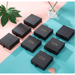 Jewelry Box Manufacturer - OEM/ODM Custom Small Black Flat Paper Box