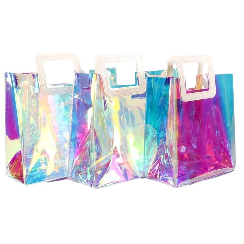 PVC Tote Bag Manufacturer - OEM/ODM Custom PU Handle Laser Holographic Bag