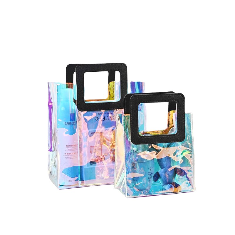 PVC Tote Bag Manufacturer - OEM/ODM Custom Shiny Transparent Hologram Bag