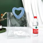 PVC Shopping Bag Manufacturer - OEM/ODM Custom Transparent Heart Handle Tote