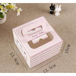 Cake Box Manufacturer - OEM/ODM Custom Pink Cardboard Bento Box