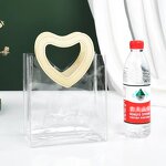 PVC Makeup Pouch Manufacturer - OEM/ODM Custom Transparent Heart Handle Cosmetic