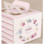 Cake Box Manufacturer - OEM/ODM Custom Pink Cardboard Bento Box