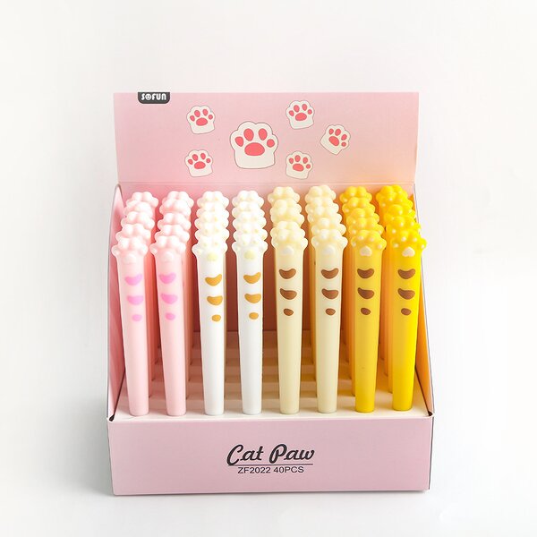 Silicone Gel Pen Manufacturer - Kawaii love Heart 0.5mm 4 Colors