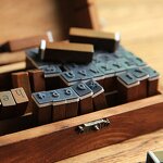 Wooden Stamp Set Manufacturer - Creative Retro Alphanumeric 28