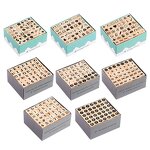 Wooden Letter Stamps Manufacturer - 40-Piece DIY Cylindrical