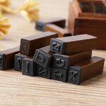 Wooden Stamp Set Supplier - Creative Cartoon Digital Letter 40