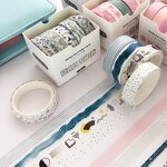 Washi Tape Set Factory - Creative Korean Decoration 8 Rolls
