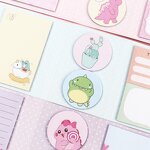 Notepad Set Supplier - Cute Kawaii Plaid Cartoon B5 Custom