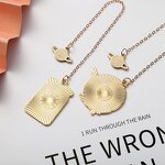 Metal Bookmark Supplier - Retro Owl Twelve constellation Gemstone