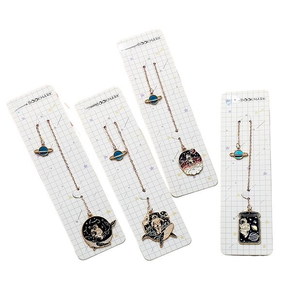 Metal Bookmark Supplier - Retro Owl Twelve constellation Gemstone
