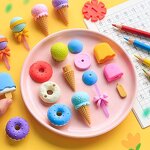 Mermaid Eraser Factory - Creative Cartoon Cute Shape Set