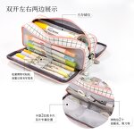 Four-layer Pencil Case Factory - Creative Korean Solid Color square