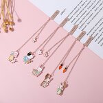 Alloy Bookmark Factory - Kawaii Crystal Dried Flower Shape