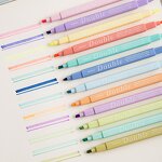 Highlighter Pen Supplier - Custom Double-Head Light-Colored