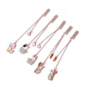 Alloy Bookmark Factory - Kawaii Crystal Dried Flower Shape