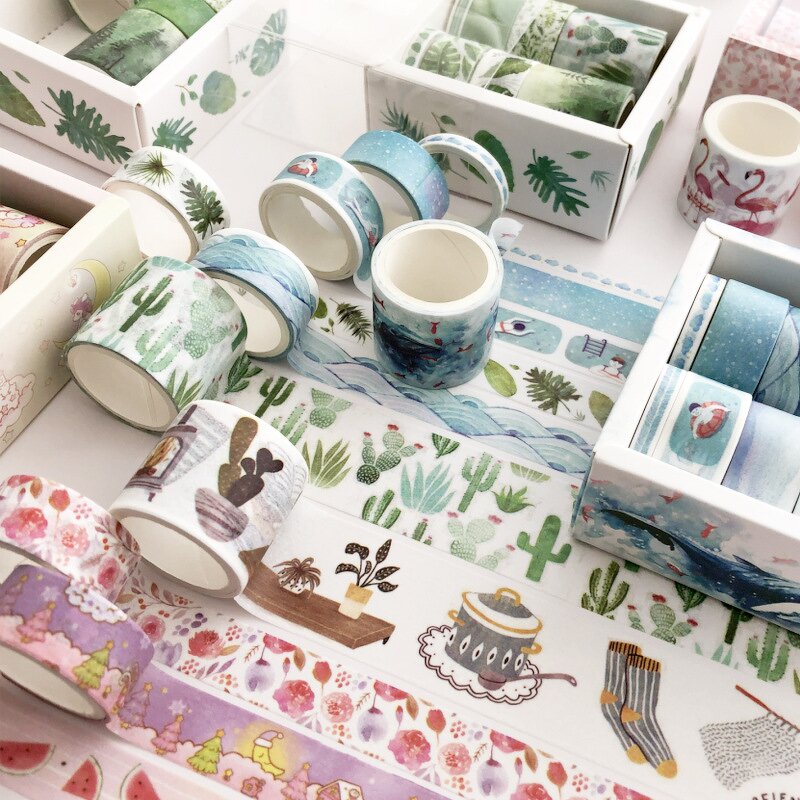 Washi Tape Set Manufacturer - Creative Flow Lan Series 10 Rolls