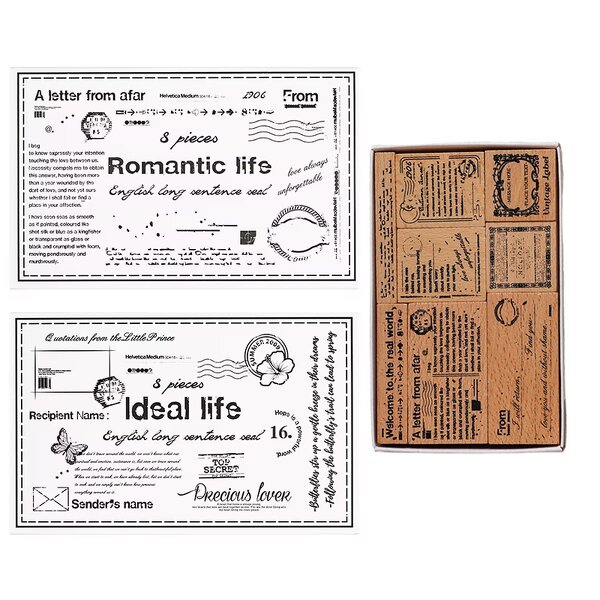 Wooden Stamp Supplier - Decorative Rubber Plants Flowers