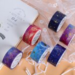 Washi Tapes Set Manufacturer - Cute Sky Stars Sakura 4 Rolls