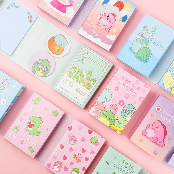 Notepad Set Supplier - Cute Kawaii Plaid Cartoon B5 Custom