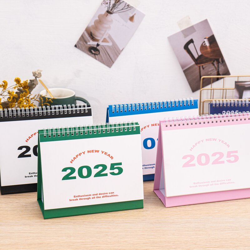 Desk Calendar Factory - Custom 2025 Simple Fresh Plan Punch