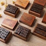 Wooden Stamp Set Supplier - Creative Cartoon Digital Letter 40
