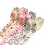 Washi Tape Rolls Set Supplier - Cute Korean Sliver Foil 12pcs