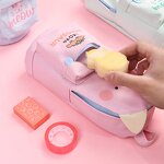 Canvas Pencil Case Supplier - New High-Capacity Bus Series Custom