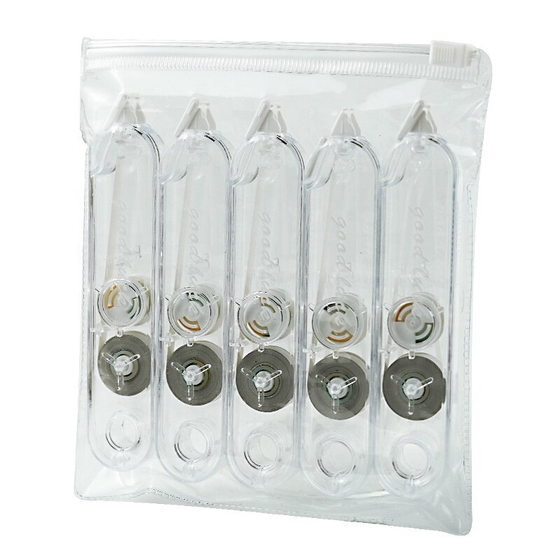 Correction Tape Set Factory - 5pcs Transparent Simple Silent
