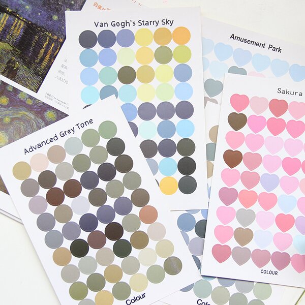 Hand Account Sticker Factory - Japanese Kawaii Cute 6 Pcs