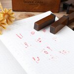 Wooden Stamp Set Supplier - Creative Cartoon Digital Letter 40