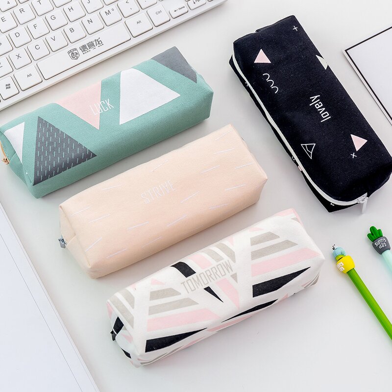 Canvas Pencil Case Factory - Creative Double Pouches Multifunctional