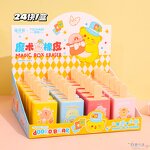 Retractable Eraser Factory - Cute Candy Macaron Children with Broom