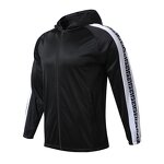 Unisex Hoodies Manufacturer - OEM/ODM Custom Fashion Black Zipper-Up Jacket