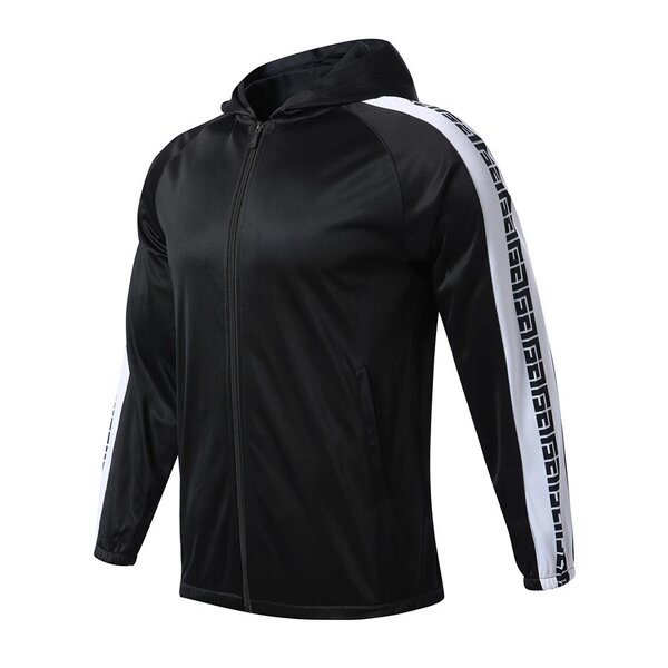 Unisex Hoodies Manufacturer - OEM/ODM Custom Fashion Black Zipper-Up Jacket